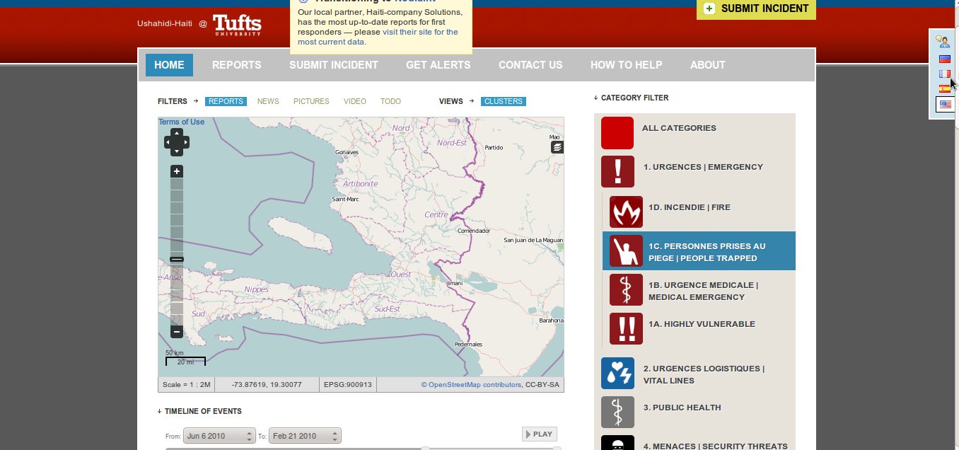 Live mapping in Haiti