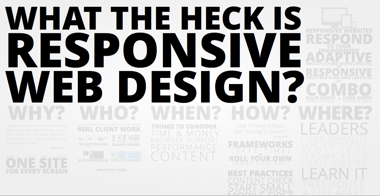 'What the heck is responsive design?' presentation